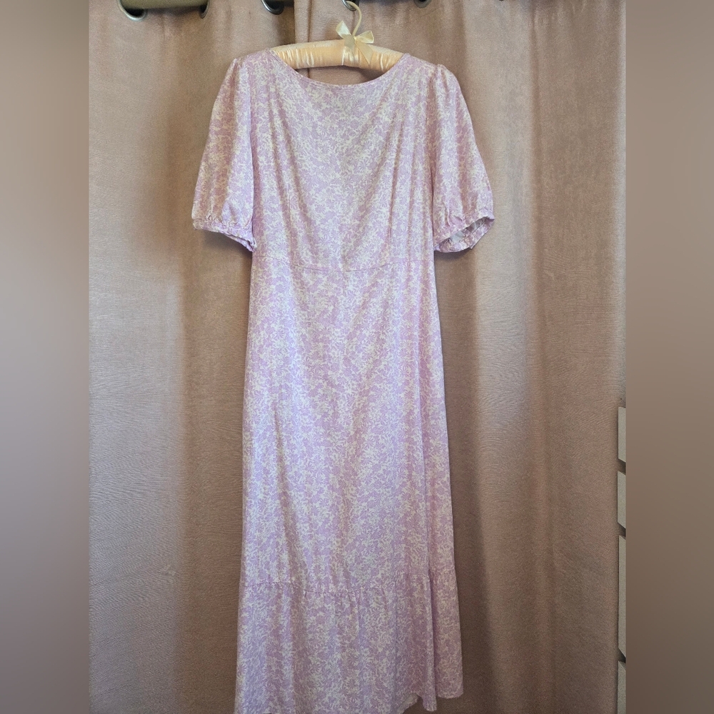 Lavender Floral Dress